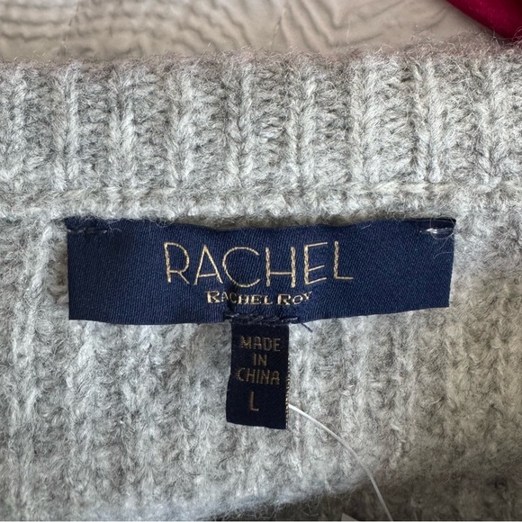 Rachel Roy Silver Gray Warm Pearl Sweater Size L NWT - Picture 8 of 9